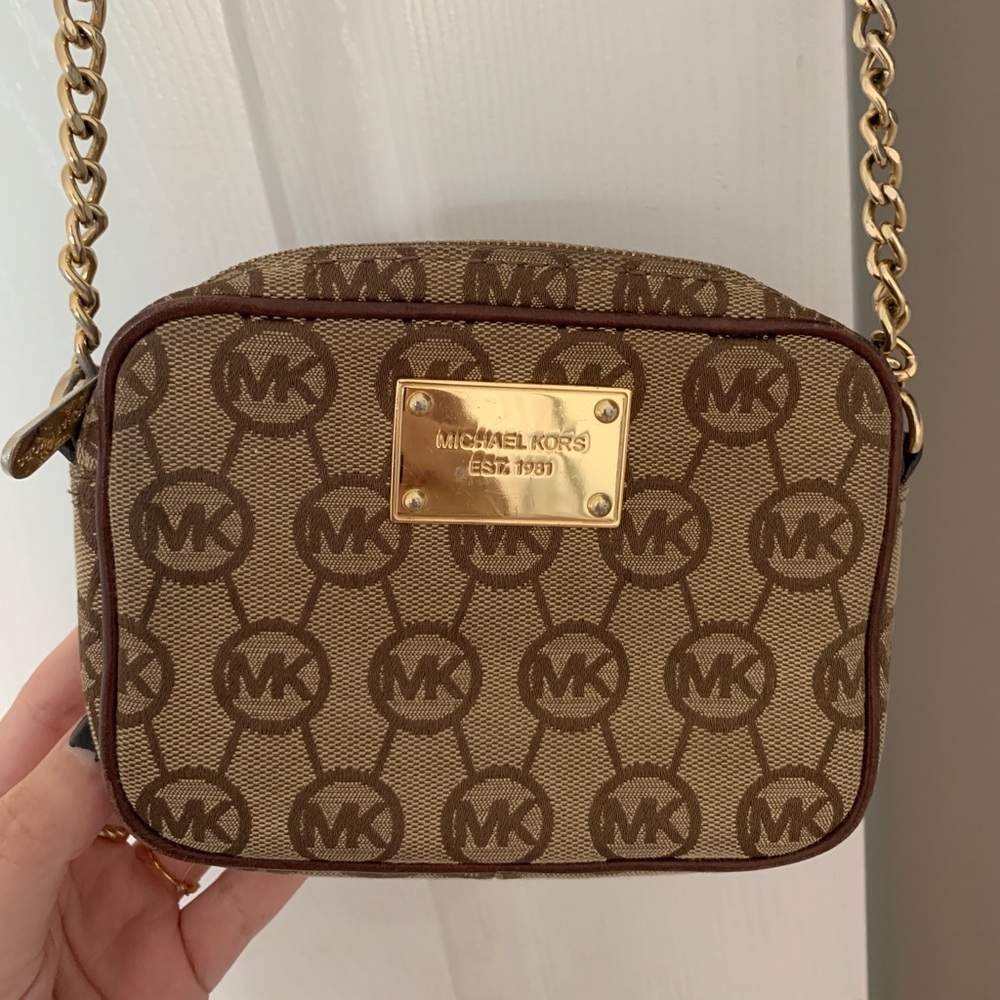 Michael Kors mini crossbody logo purse